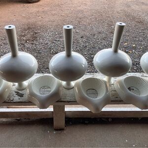 White Ceramic Vases lamp bases